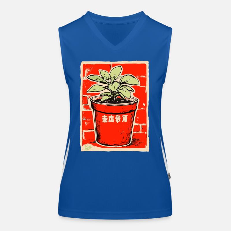 Pot de fleur Débardeur respirant contrasté Femme