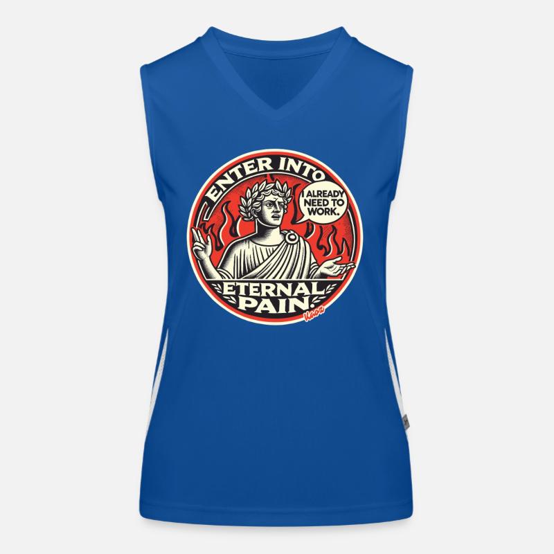Dante has to toil forever in hell Women's Functional Contrast Tank Top