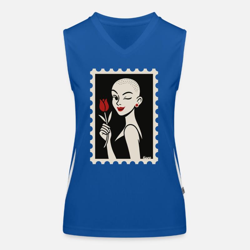 Buzzcut & Rose – a stamp flirt Women's Functional Contrast Tank Top