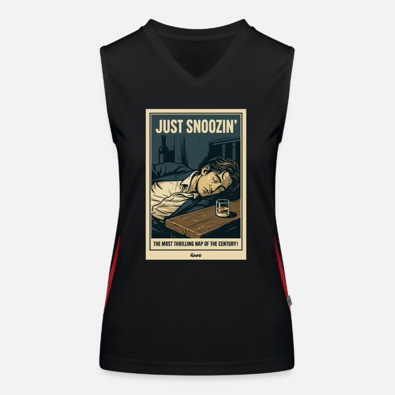 Einfach schnarchen – Nickerchen des Jahrhunderts Funktionelles Kontrast-Tank Top für Frauen