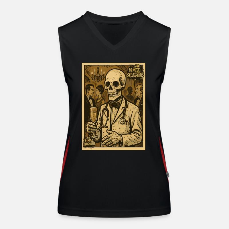 Dr. SkeltaMortis: Final diagnosis at the banquet Women's Functional Contrast Tank Top