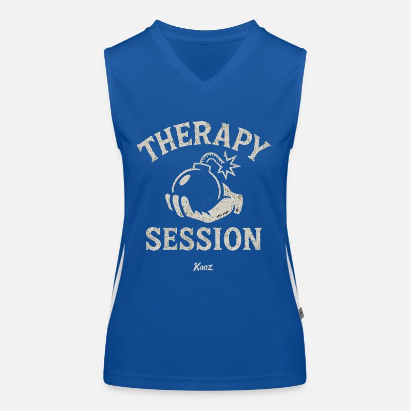 Hand holding therapy session bombshell Women's Functional Contrast Tank Top