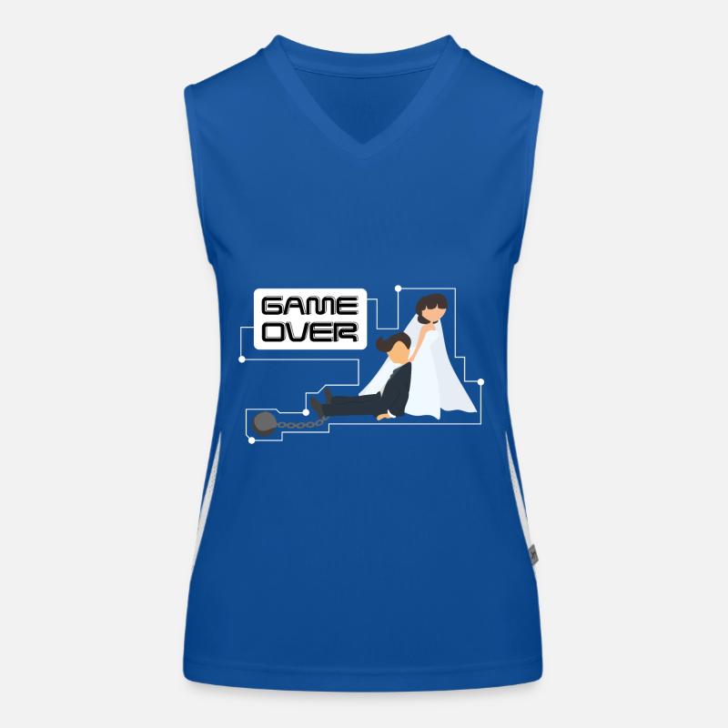 Junggesellenabschied Bachelor Game Over Funktionelles Kontrast-Tank Top für Frauen