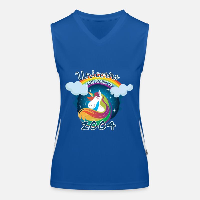 Einhörner wurden 2004 geboren Funktionelles Kontrast-Tank Top für Frauen
