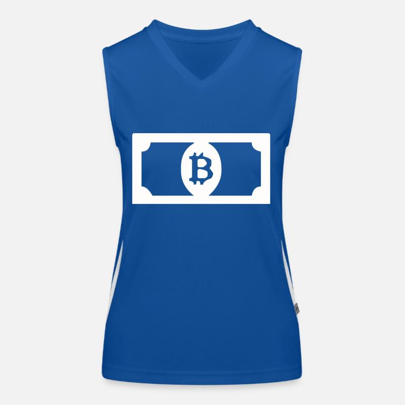 Bitcoin-Dollar Funktionelles Kontrast-Tank Top für Frauen