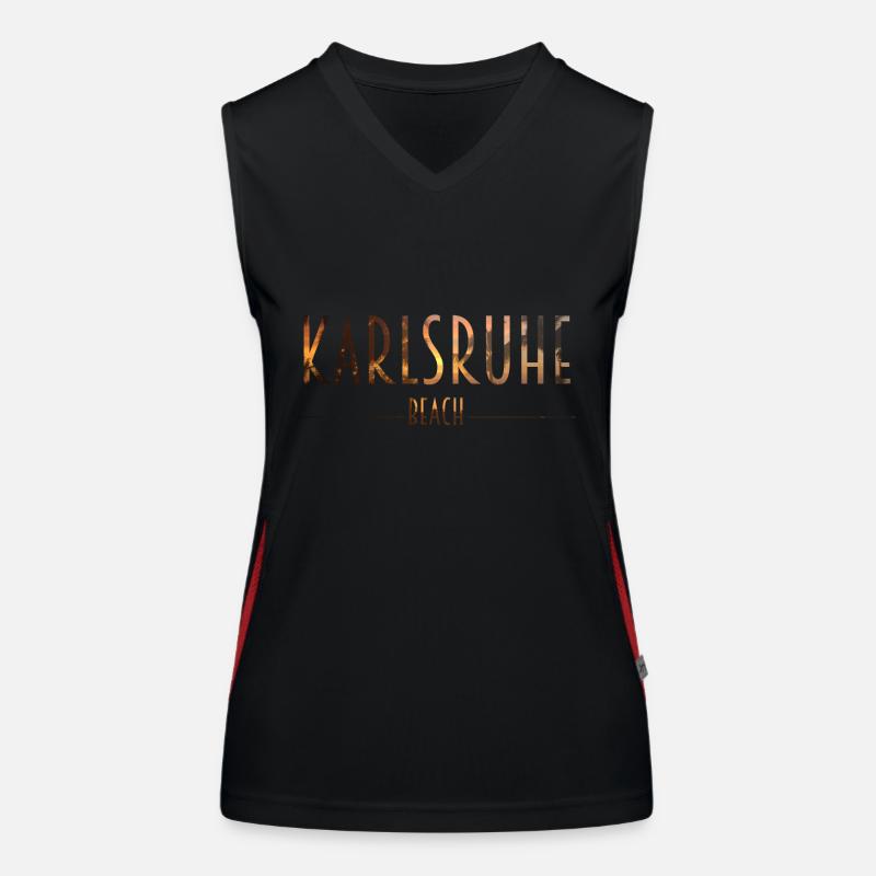 Karlsruhe Beach Funktionelles Kontrast-Tank Top für Frauen