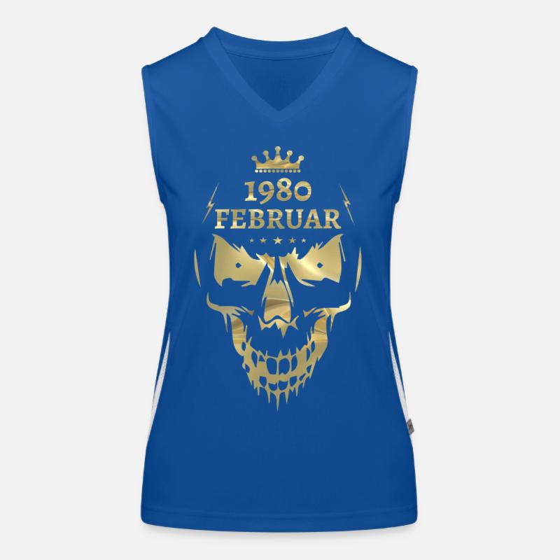 Février 1980 Skull Gold Débardeur respirant contrasté Femme