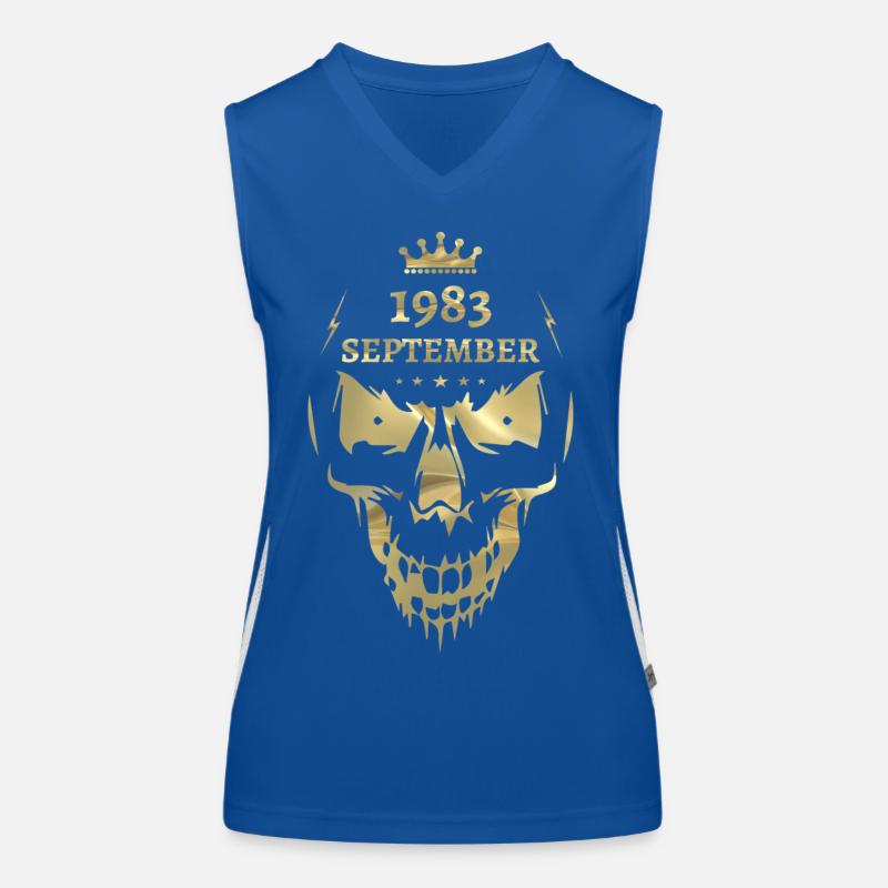 Septembre 1983 Skull Gold Débardeur respirant contrasté Femme