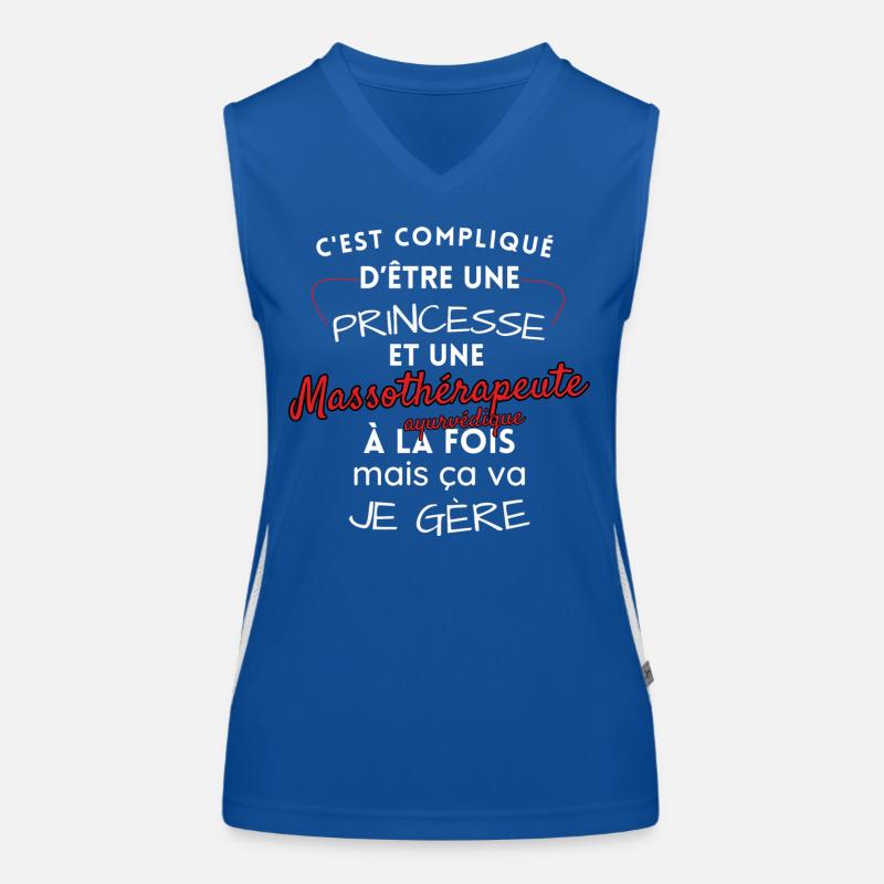 Prinzessin Ayurvedische Massagetherapeutin Funktionelles Kontrast-Tank Top für Frauen