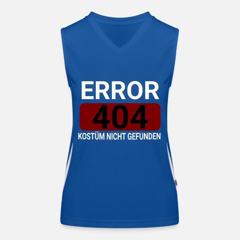 Error 404 Costume Not Found Women's Functional Contrast Tank Top