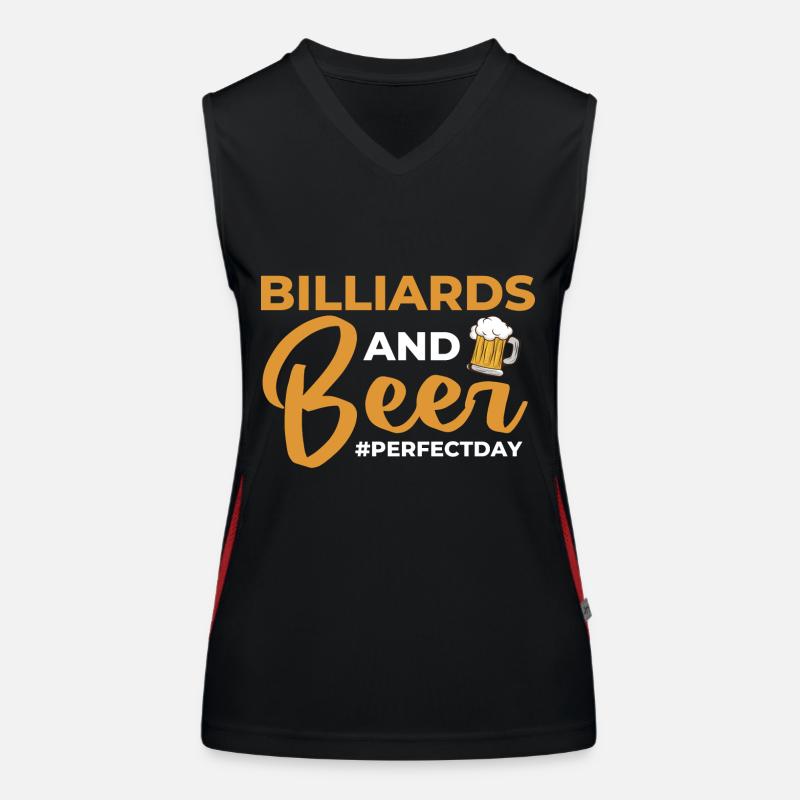 Billiards and Beer perfectday Billards Funktionelles Kontrast-Tank Top für Frauen