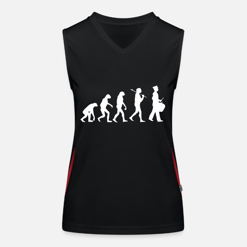 Evolution snare drum marching band Women's Functional Contrast Tank Top