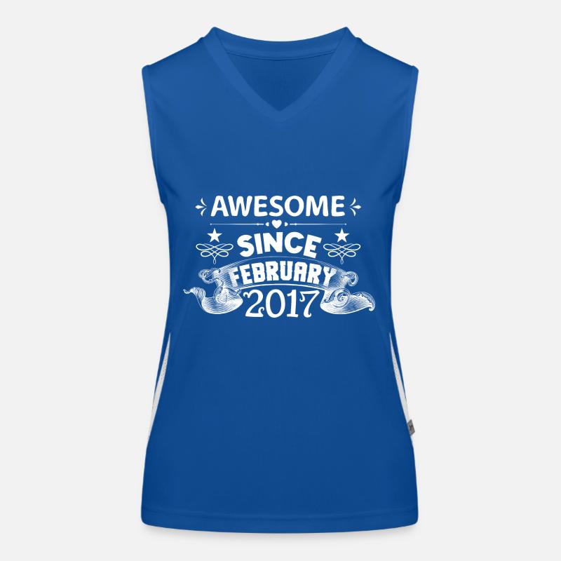 February 2017 | Awesome since February 2017 Débardeur respirant contrasté Femme