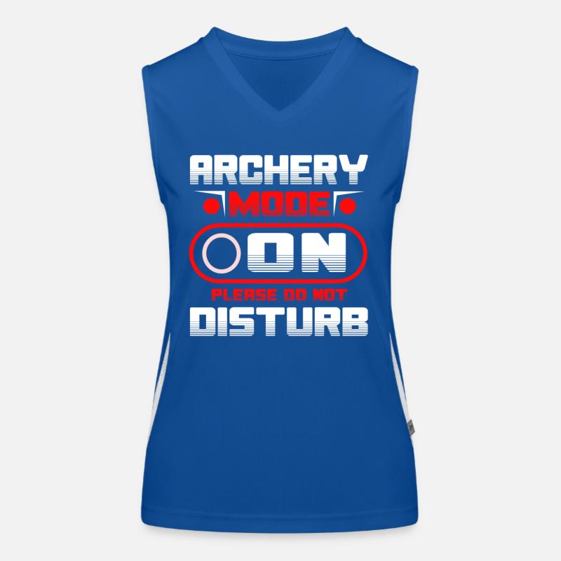 Archery Mode On Please Do Not Disturb Funktionelles Kontrast-Tank Top für Frauen