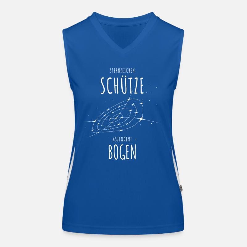 Sternzeichen Schütze Aszendent Bogen Funktionelles Kontrast-Tank Top für Frauen