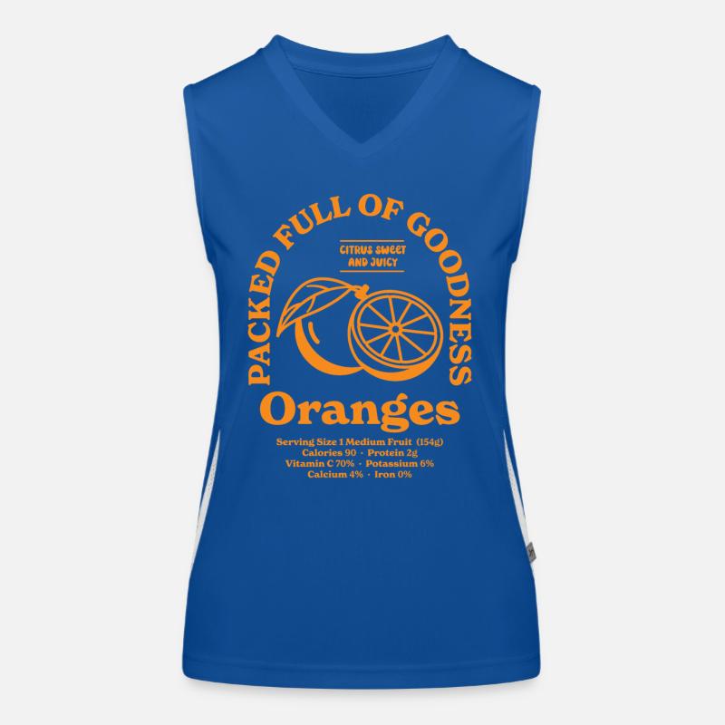Oranges Nutritional Women's Functional Contrast Tank Top