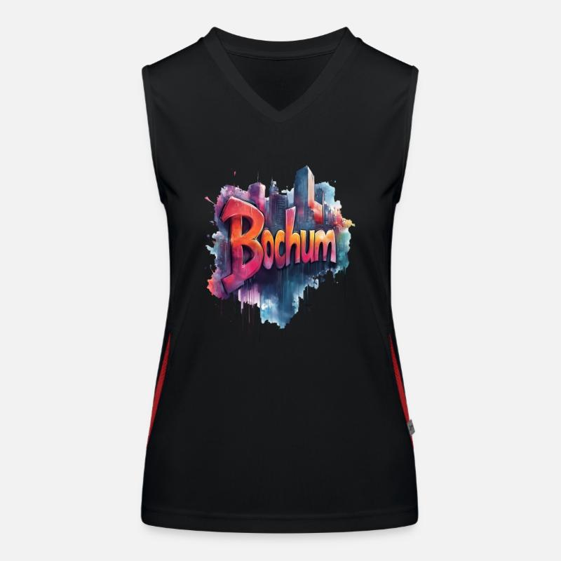 Bochum Funktionelles Kontrast-Tank Top für Frauen