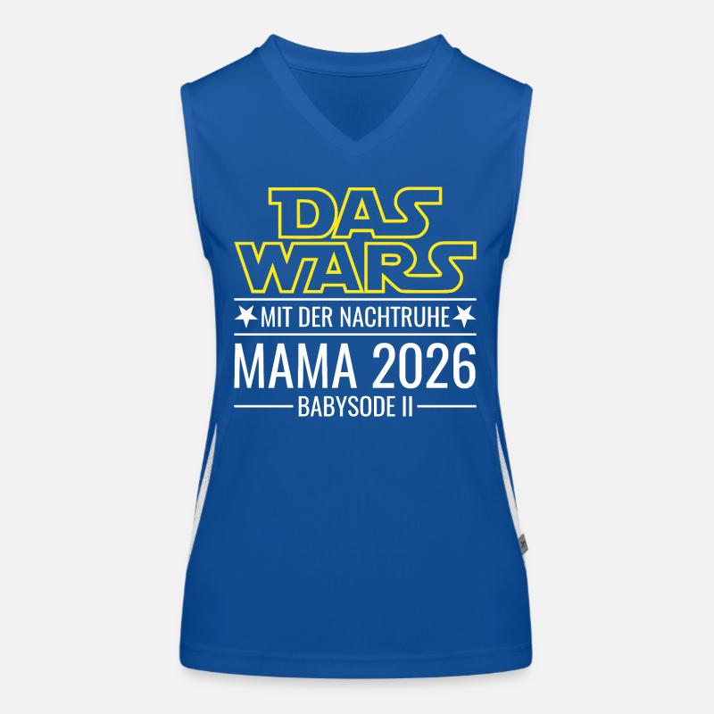 Mama 2026 - Das wars mit der Nachtruhe Babysode 2 Funktionelles Kontrast-Tank Top für Frauen