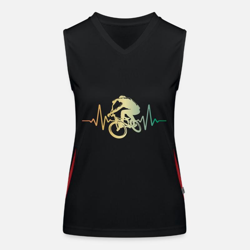 Heartbeat BMX Pulse ECG Débardeur respirant contrasté Femme