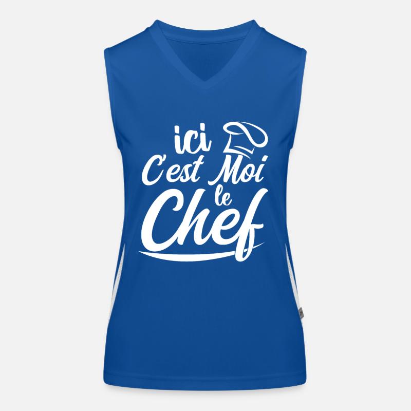 Ici C'est Moi Le Chef Débardeur respirant contrasté Femme