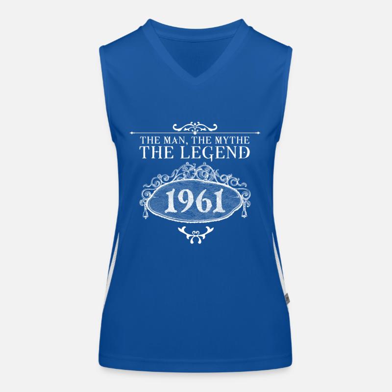 1961 | Vintage Legend seit 1961 Geburtstag Funktionelles Kontrast-Tank Top für Frauen