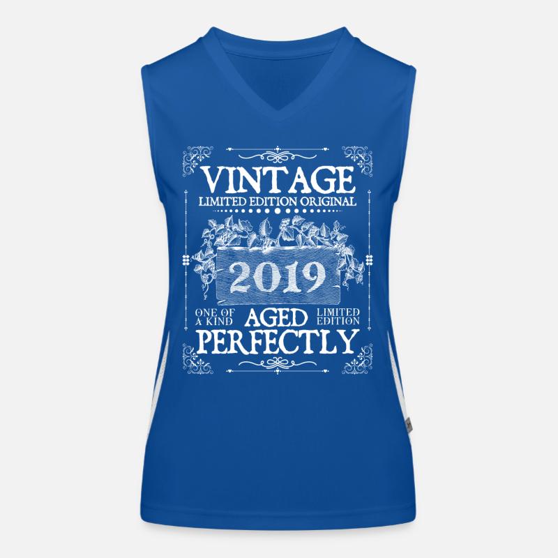2019 | Vintage Perfectly seit 2019 Geburtstag Funktionelles Kontrast-Tank Top für Frauen