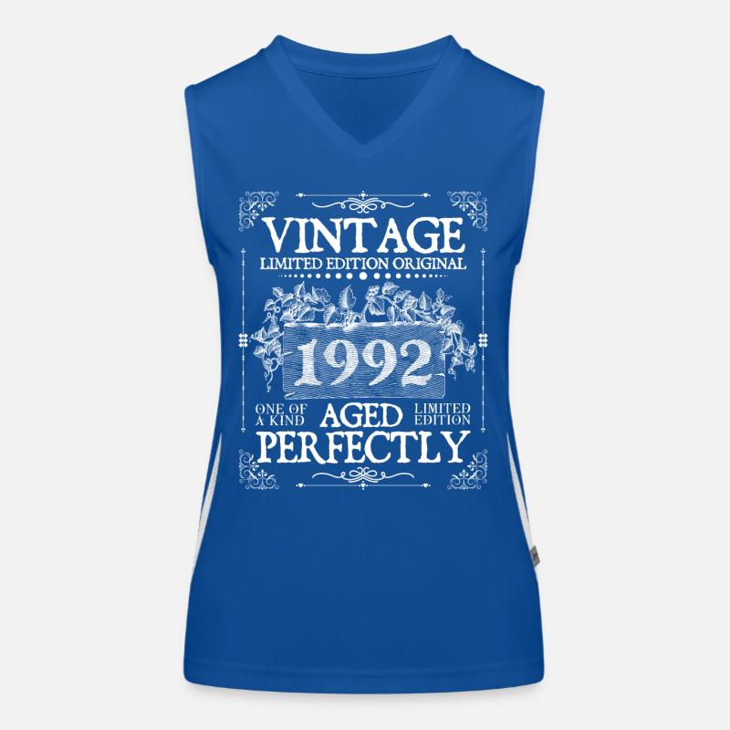 1992 | Vintage Perfectly seit 1992 Geburtstag Funktionelles Kontrast-Tank Top für Frauen