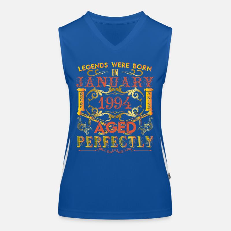 Januar 1994 - Geburtstag 1994 wurden Legenden geboren. Funktionelles Kontrast-Tank Top für Frauen