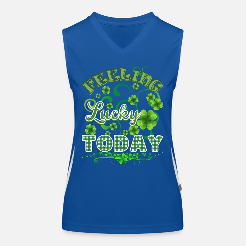 FEELING LUCKY TODAY Women's Functional Contrast Tank Top