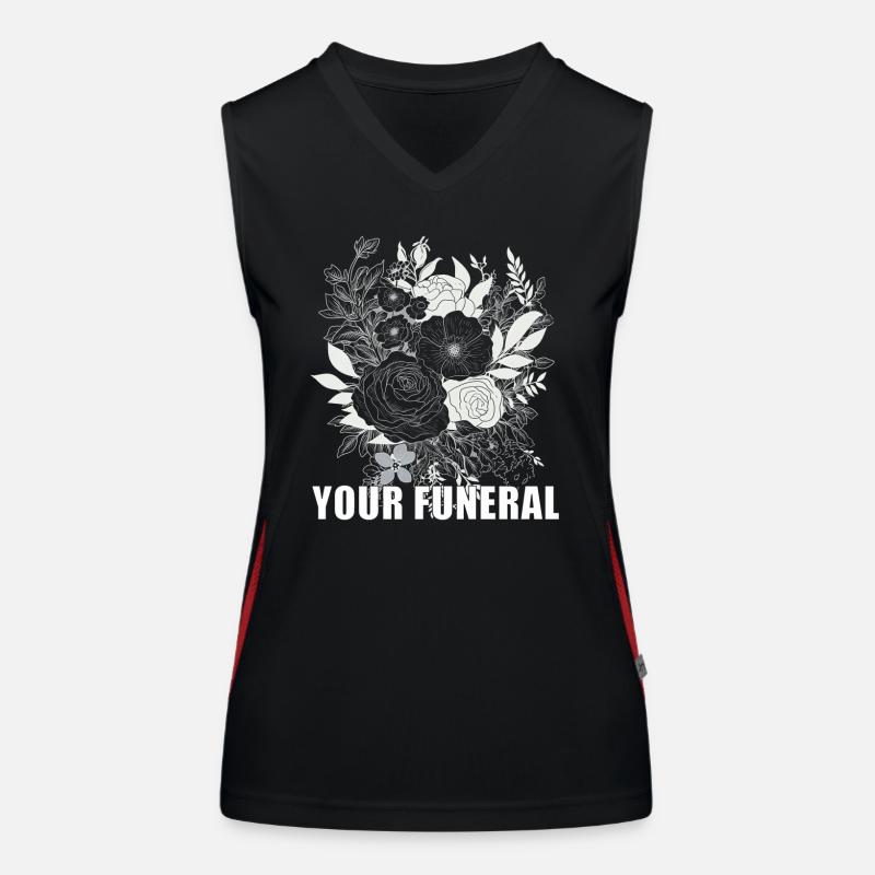 Funeral Black Women's Functional Contrast Tank Top