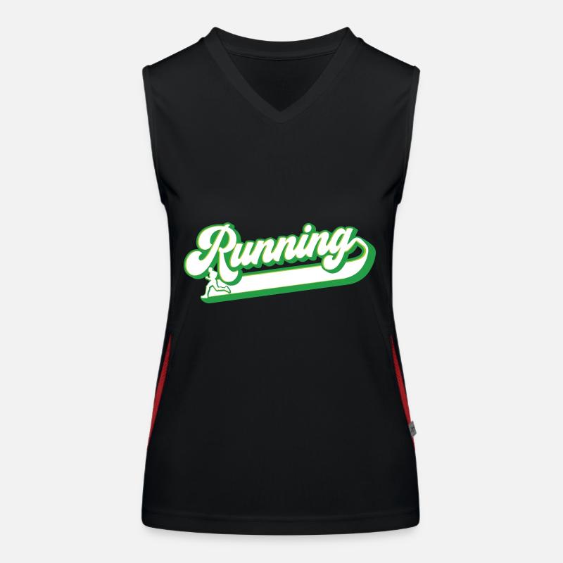 Running Runner Laufen | Farben änderbar Funktionelles Kontrast-Tank Top für Frauen