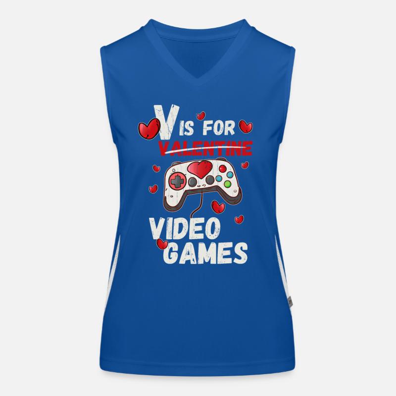 Valantime Gaming Design Funktionelles Kontrast-Tank Top für Frauen