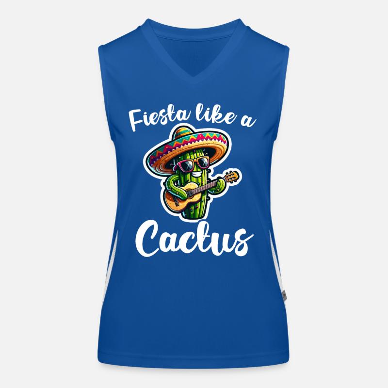 Cinco de Mayo Cactus Women's Functional Contrast Tank Top