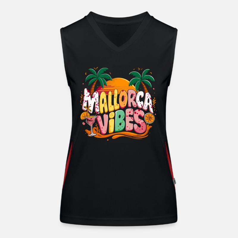 Mallorca Vibes Tropical Sunset Paradise Women's Functional Contrast Tank Top