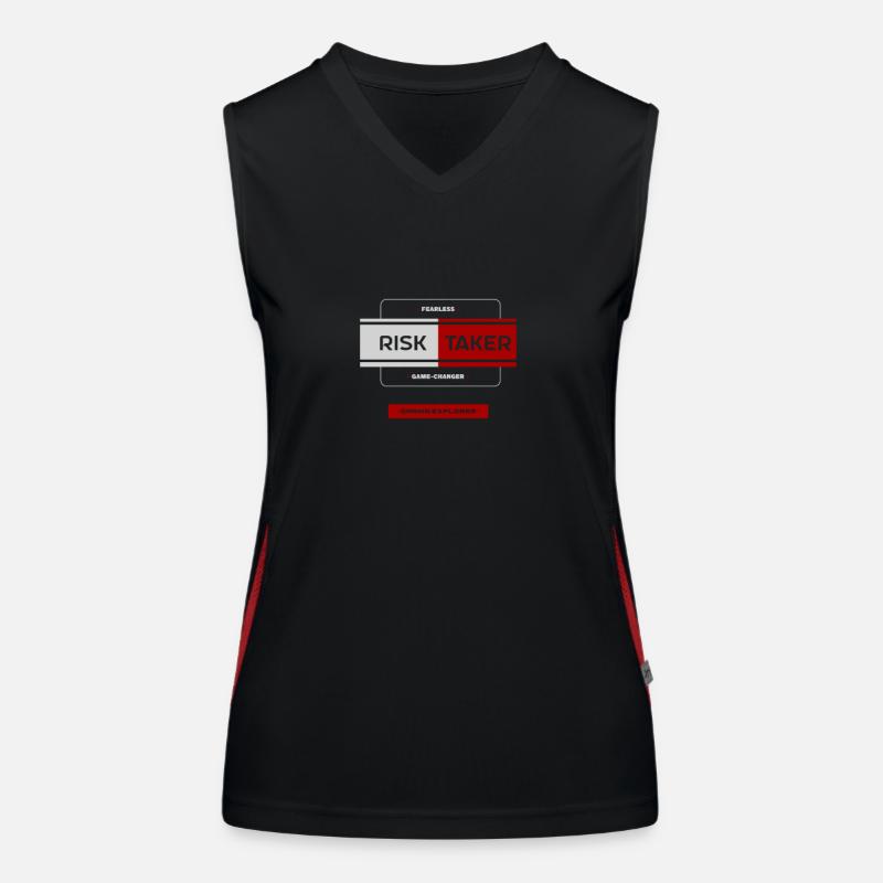 Pionnier intrépide : Preneur de risques Débardeur respirant contrasté Femme