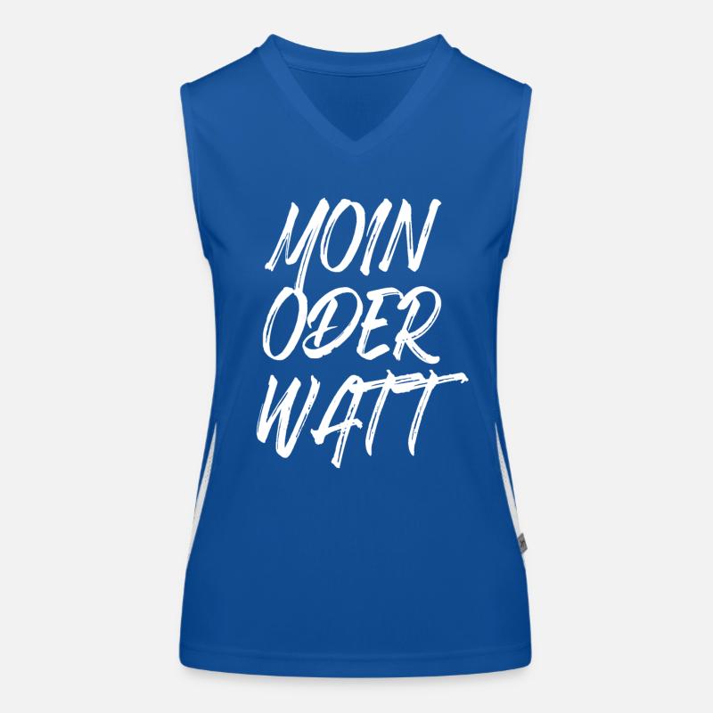 Moin or Watt Ruhrgebiet Ruhrpott Hamburg Moin Women's Functional Contrast Tank Top