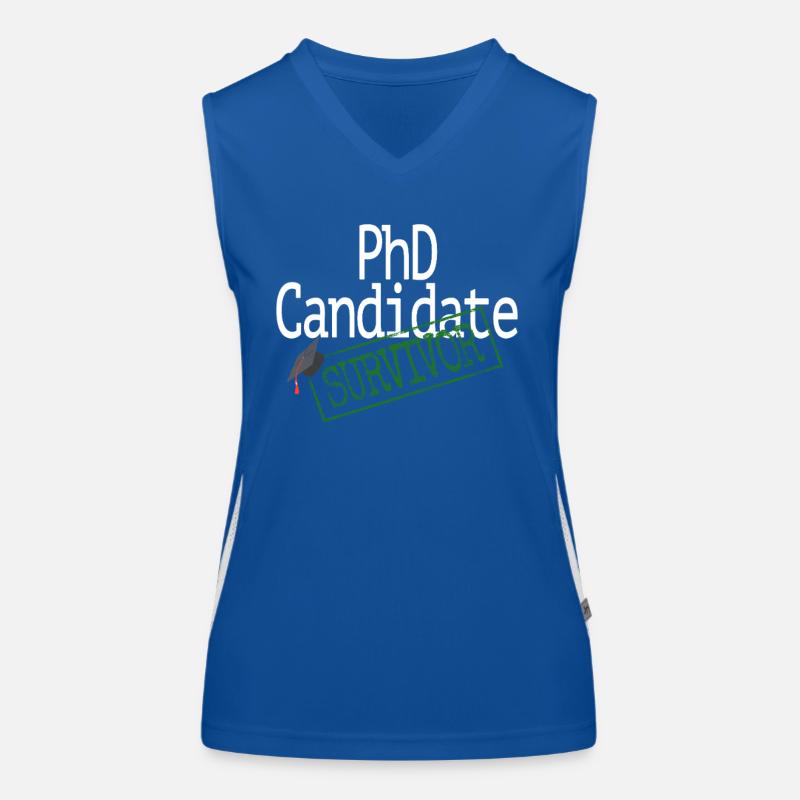 Promotion zum Doktor / PhD Candidate Survivor / Dr Funktionelles Kontrast-Tank Top für Frauen