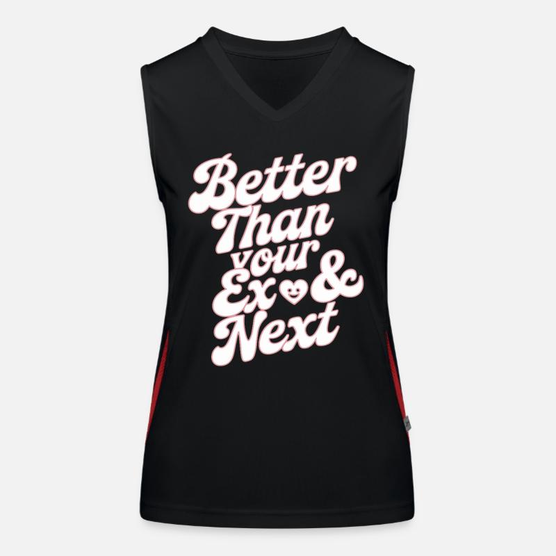 Better Than Your Ex & Next Trennung Single Party Funktionelles Kontrast-Tank Top für Frauen