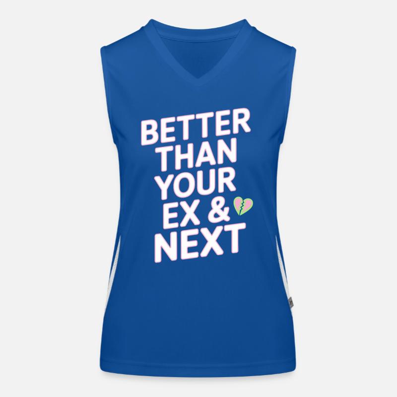 Better Than Your Ex & Next Breakup Single Party Women's Functional Contrast Tank Top