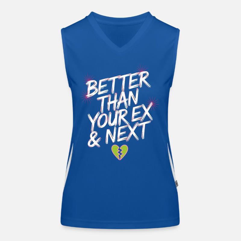 Better Than Your Ex & Next Breakup Single Party Women's Functional Contrast Tank Top