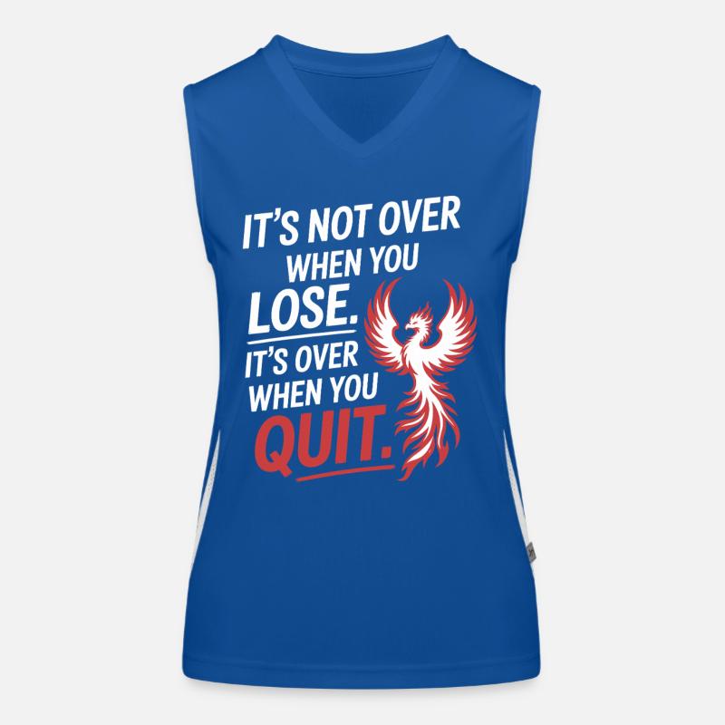 Ce n’est pas fini quand vous perdez la motivation de la persévérance Débardeur respirant contrasté Femme