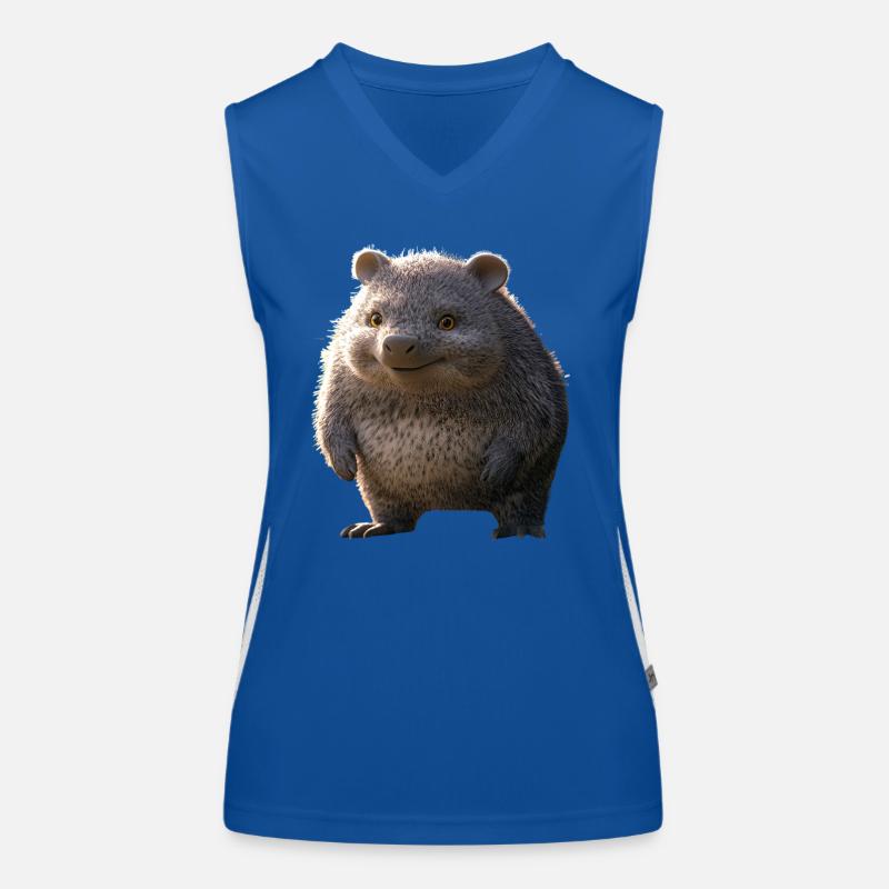 Wombat Australie Marsupial Mignon Wombat Débardeur respirant contrasté Femme