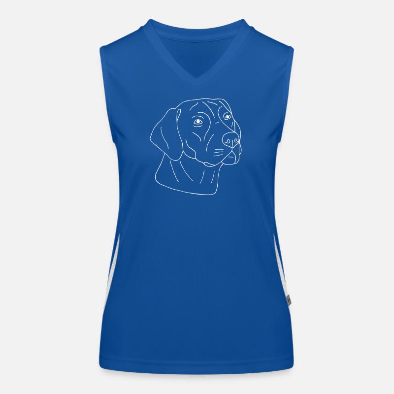 Rhodesian Ridgeback Funktionelles Kontrast-Tank Top für Frauen