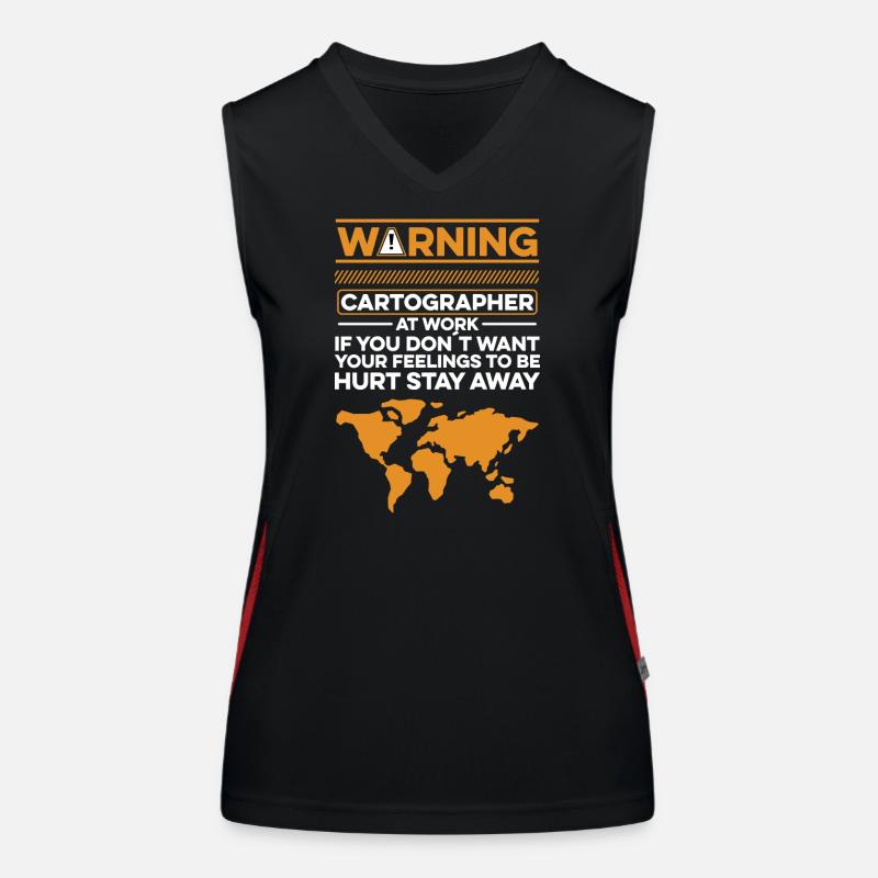 Conception cartographique Débardeur respirant contrasté Femme