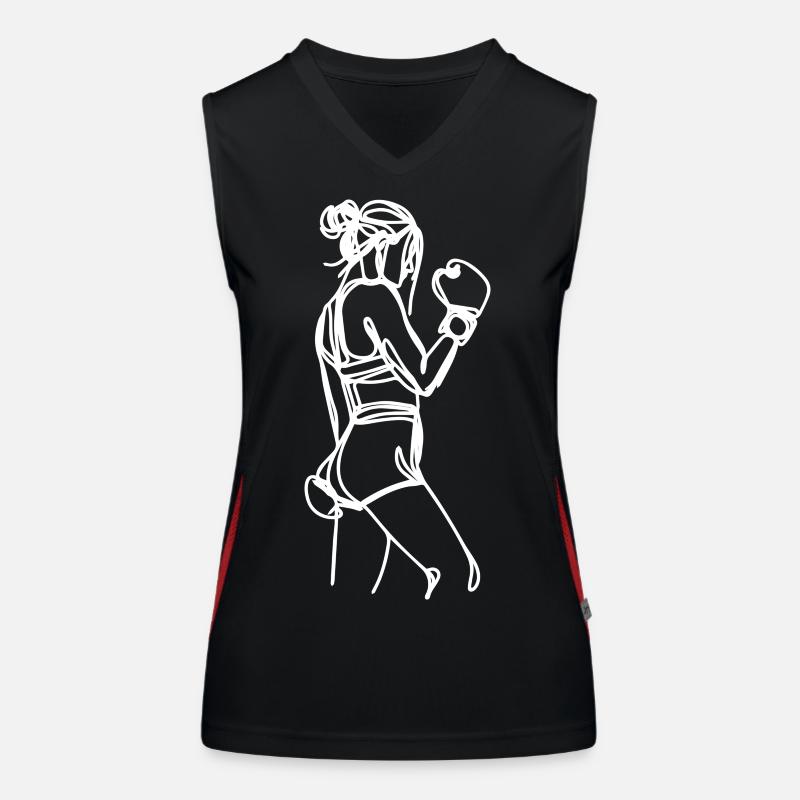 Graphique Boxer Débardeur respirant contrasté Femme