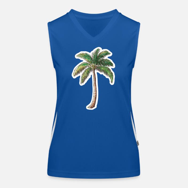 Palm tree Women's Functional Contrast Tank Top
