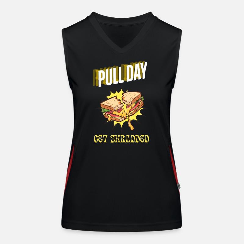 Pull Day Sandwich – Get Shredded Retro Débardeur respirant contrasté Femme