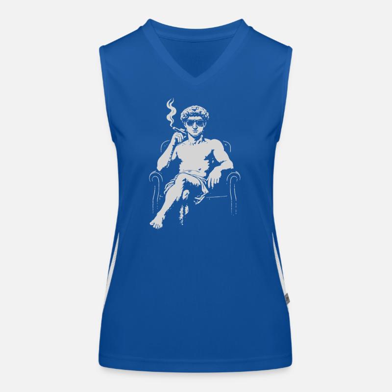 David Michalengelo als Mafia-Ikone Funktionelles Kontrast-Tank Top für Frauen