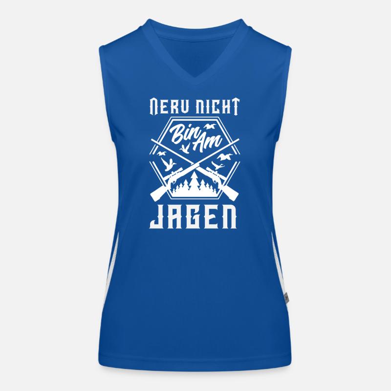 Nerve not – I'm on the hunt hunter saying Women's Functional Contrast Tank Top