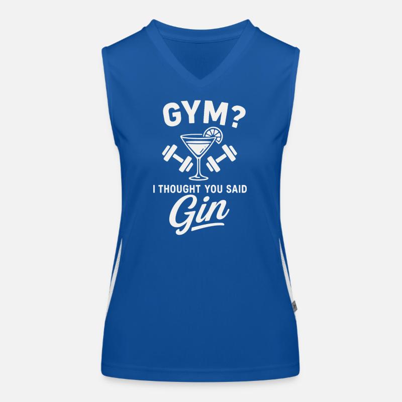 Gym oder Gin ? Funktionelles Kontrast-Tank Top für Frauen